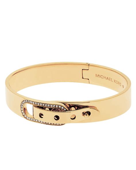 michael kors buckle bracelet gold|Michael Kors adjustable bracelet.